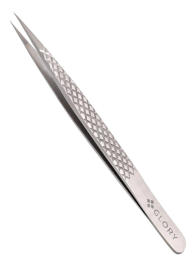 Glory ملقط مجد لعزل وتمديد الرموش الكلاسيكية، ملقط ذو طرف مدبب مستقيم، ملقط متعدد الأغراض من الفولاذ المقاوم للصدأ لعزل الرموش - Image 1