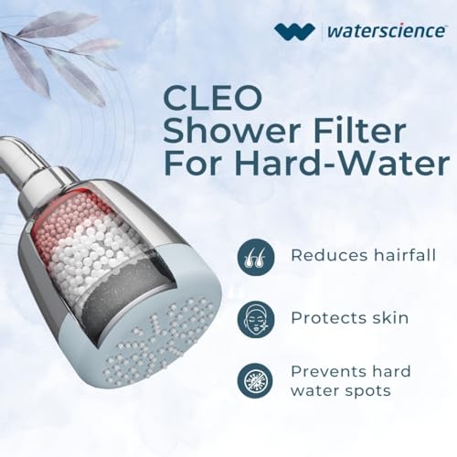 WaterScience CLEO Shower Filter for Bathroom | Hard Water Softener for Shower and Home | Borewell/Tanker Water | for Better Hair and Skin - CLEO-SFS-423 - Image 3