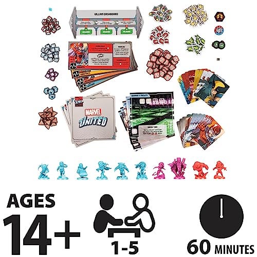 Spin Master Games Marvel United XMen Strategy Board Game Includes Collectible Figurines for Fans of Marvel Rivals Action Movie Toys 15 Players for Adults Teens Ages 14 Up - Image 5