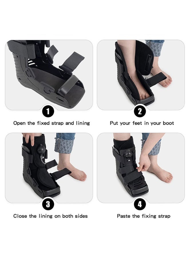 Pneumatic Walking Boot, Air Walking Boot Walker Brace Foot and Ankle Stabilizer Full Shell Orthopedic Protection Walker Boot Support Brace for Healing - Image 3