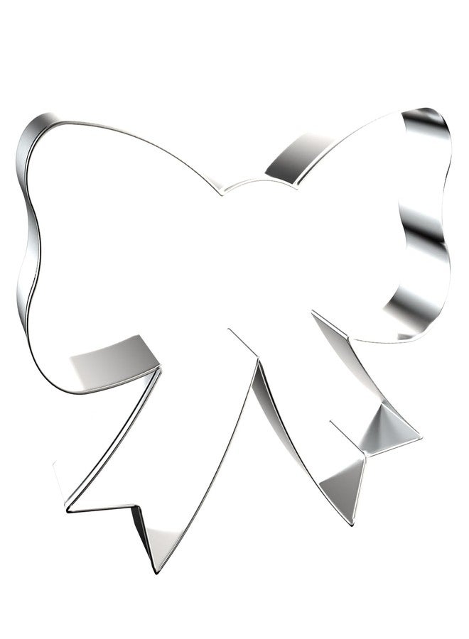QAAQS Bow Cookie Cutter Set - 5 inch, 4 inch, 3 inch, 2 inch - 4 Piece Ribbon Bow Tie Bowtie Bowknot Cookie Cutters Shapes Molds - Stainless Steel - Image 4