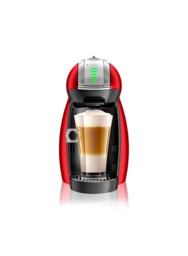 دولسي قوستو ماكينة قهوة كبسولات أوتوماتيكية NESCAFÉ DOLCE GUSTO من ديلونجي GENIO 2 بقوة مضغطة تصل إلى 15 بار، لصنع كابتشينو، غراند، شاي، شوكولاتة ساخنة وإسبريسو، موديل EDG465.R باللون الأحمر - Image 4