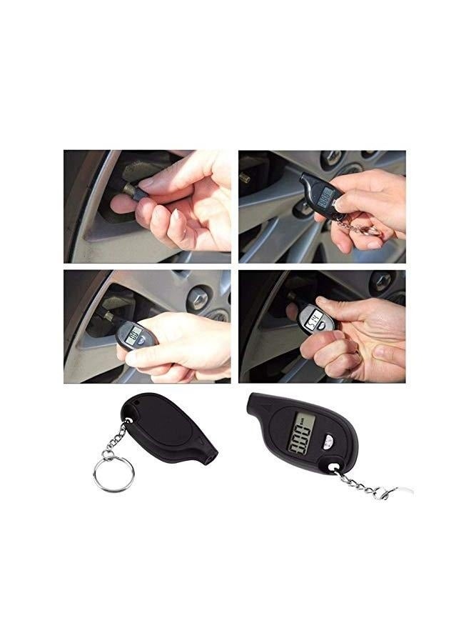 Generic LCD Digital Tire Pressure Gauge,Digital Tire Gauge, Portable Mini Keychain Digital LCD 3-150 PSI Tire Tyre Wheel Air Pressure Gauge - Image 3