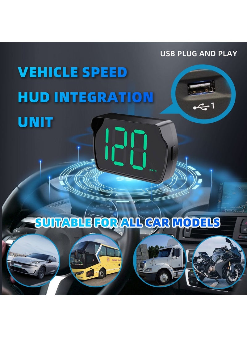 هود  شاشة عرض على الزجاج الأمامي للسيارة HUD Beidou GPS عداد سرعة عالمي يعمل بالأقمار الصناعية محدد موقع السيارة عالي الدقة مناسب لجميع الموديلات - Image 3
