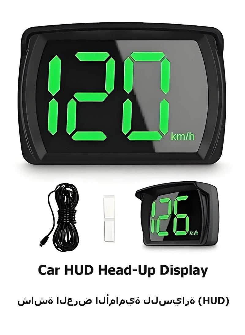 هود  شاشة عرض على الزجاج الأمامي للسيارة HUD Beidou GPS عداد سرعة عالمي يعمل بالأقمار الصناعية محدد موقع السيارة عالي الدقة مناسب لجميع الموديلات - Image 1