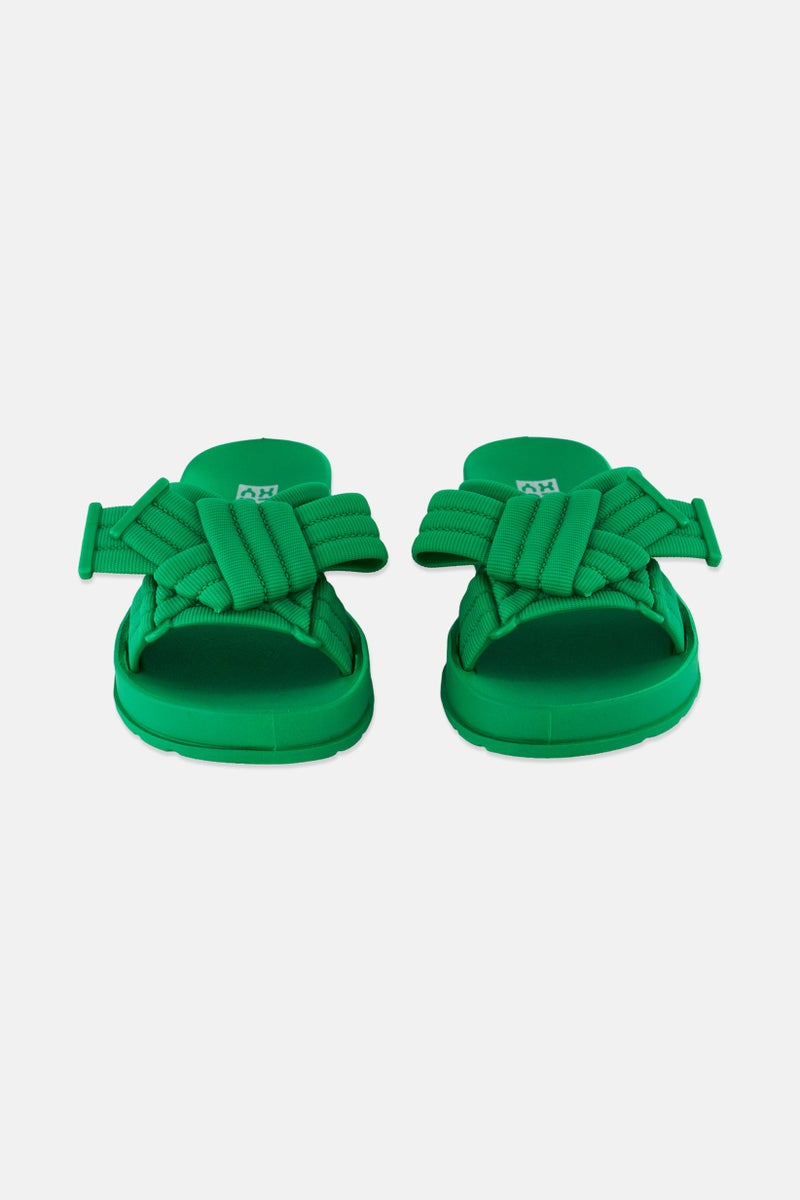 Zaxy Women Urbana Slip On Slides, Green - Image 4