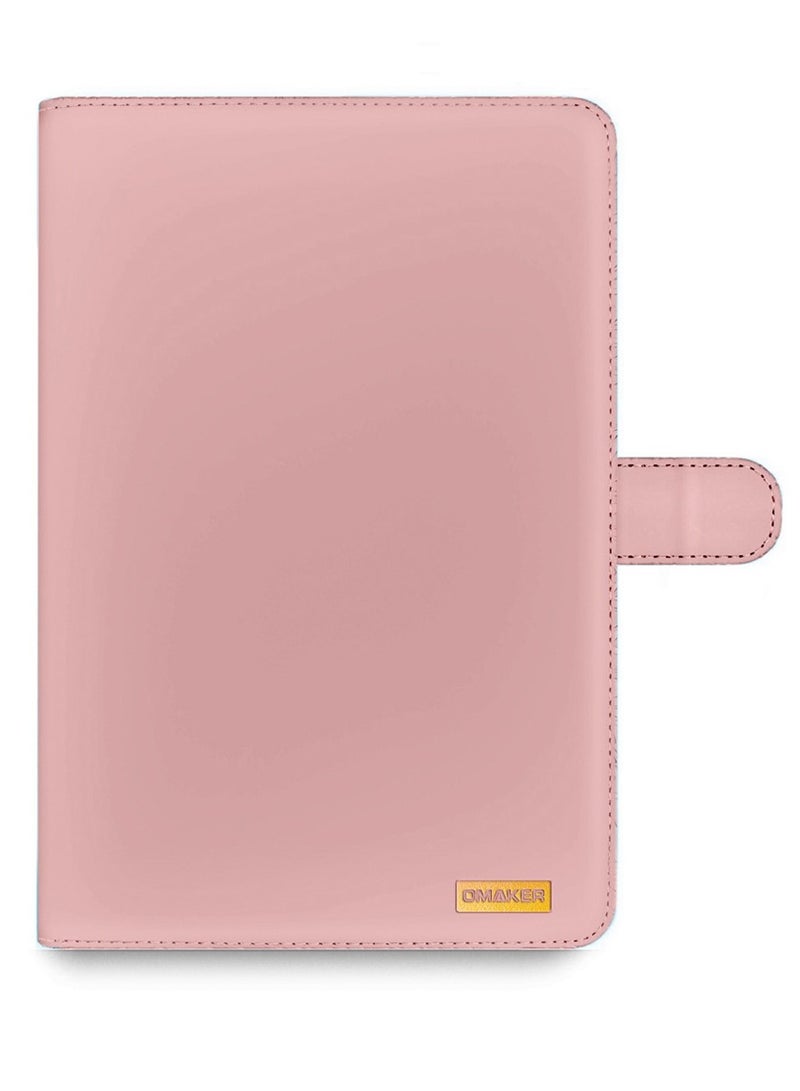 OMAKER حافظة ذكية فليب جلدية عالية الجودة تغطي بالكامل مع قاعدة مغناطيسية لجهاز Honor Pad X9a 11.5 بوصة 2025 - وردي زاهي - Image 1