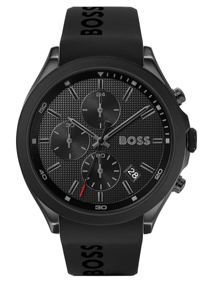 HUGO by Hugo Boss - Men's Stainless Steel Quartz Watch with Silicone Strap-1513720 44mm - Image 1