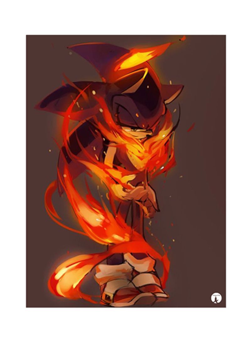 RKN Video Game Sonic Metal Plate Poster Multicolour 15x20centimeter