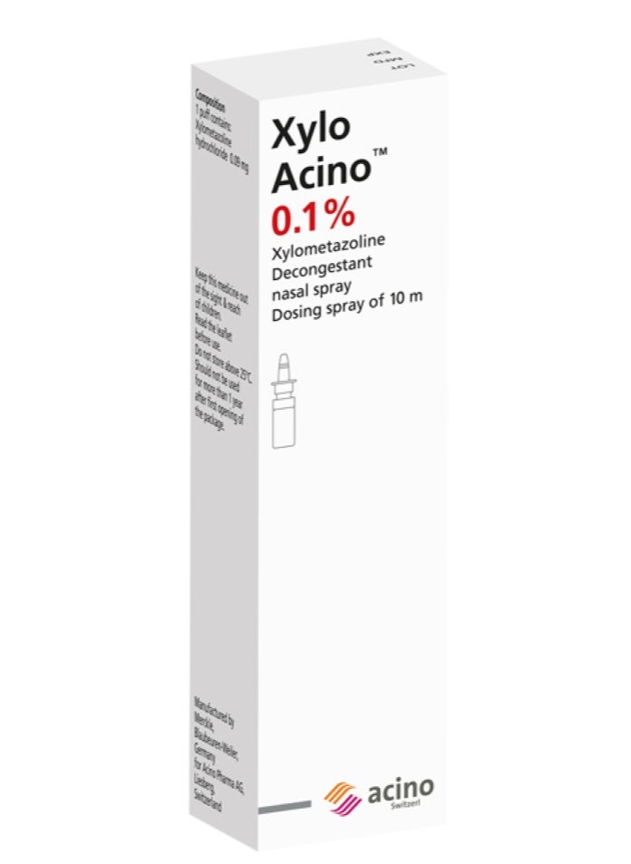 XYLOACINO - Xylo Acino 0.1% Nasal Spray 10Ml - Image 1