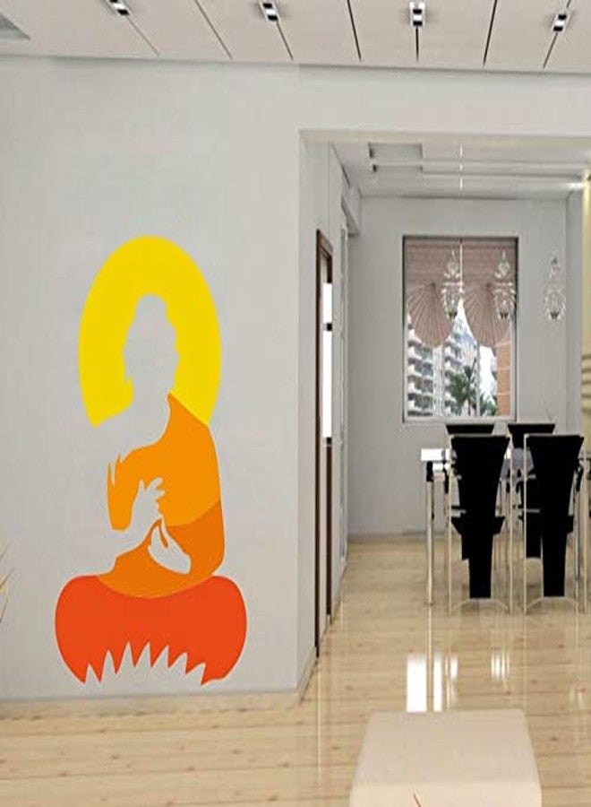 Sticker Studio Lord Buddha PVC Vinyl,Wall Sticker for Home Decor - Ideal for Living Room, Bedroom, Hall, Kids Room, Play Room (Size -45 cm x 45 cm) (Buddha (-58 CMX 40 CM)) - Image 2