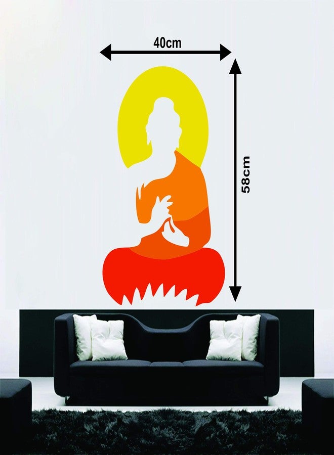 Sticker Studio Lord Buddha PVC Vinyl,Wall Sticker for Home Decor - Ideal for Living Room, Bedroom, Hall, Kids Room, Play Room (Size -45 cm x 45 cm) (Buddha (-58 CMX 40 CM)) - Image 3