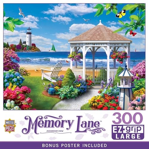 Masterpieces 300 Piece EZ Grip Jigsaw Puzzle Oceanside View 18x24 - Image 1