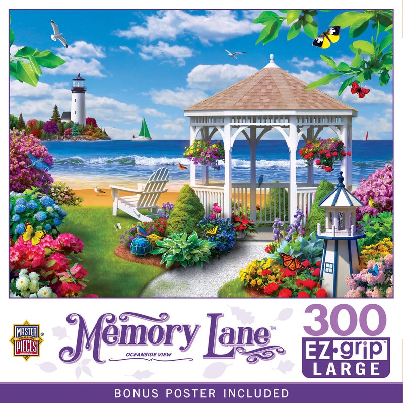 Masterpieces 300 Piece EZ Grip Jigsaw Puzzle Oceanside View 18x24 - Image 4
