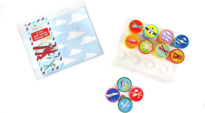 TINYMILLS 12 Pcs Airplane Stamp Kit for Kids - Image 4