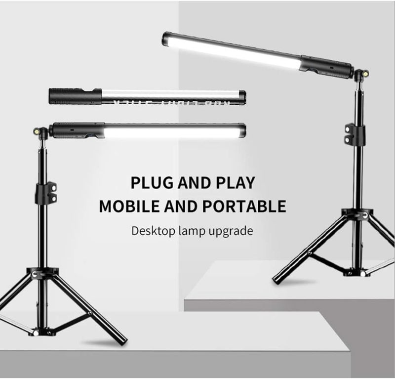 كلاراكو مصباح أنبوبي LED محمول RGB، مصابيح تعبئة فيديو LED، إضاءة تصوير فوتوغرافي لتسجيل الفيديو، مصباح عصا، 2500-8500 كلفن، 10 أوضاع إضاءة باللون الأسود - Image 4