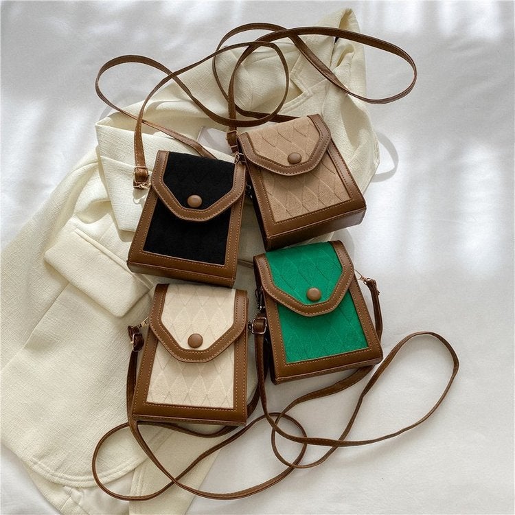 Bag Women'S Fashionable Rhombus Small Bag New Single Shoulder Crossbody Bag Women'S Bag Mini Mobile Phone Bag - Image 3