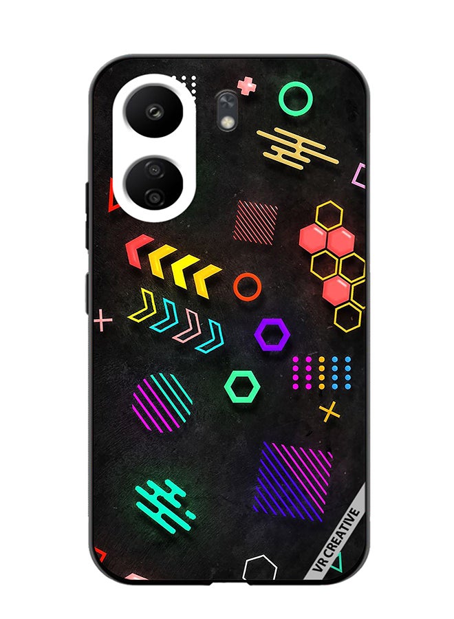 VR CREATIVE Protective Case Cover For Xiaomi Redmi 13C Multiple Shapes Design Multicolour - Image 1