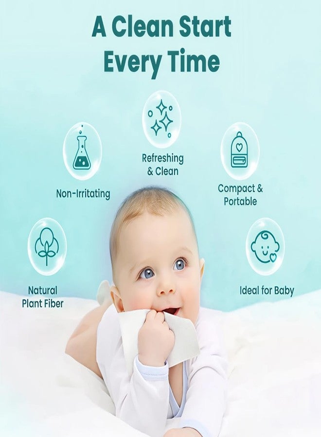 GLIDER [ NEW LAUNCH ] GLIDER Baby Wipes | 25 Wipes/Pack | Soft and Thick with 98% Water | Aloe Vera & Vitamin E | (Pack of 4 (100 Wipes) - Image 2