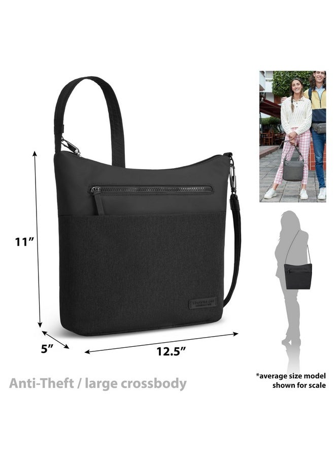 Travelon Travelon Classic, Black, 11.25 x 10.75 x 4.6  - Image 3