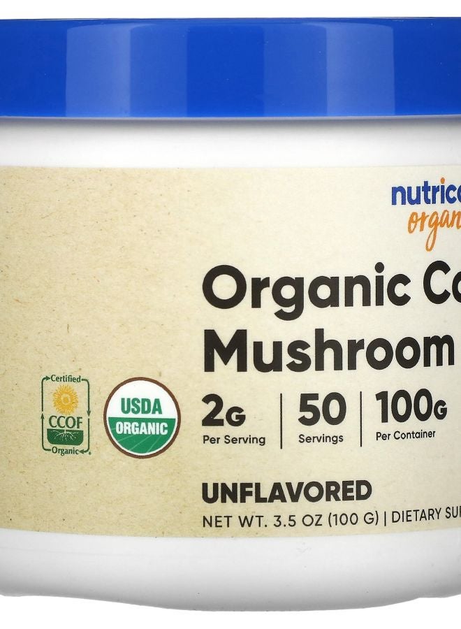 Nutricost Organic Cordyceps Mushroom Unflavored 3.5 oz (100 g) - Image 2