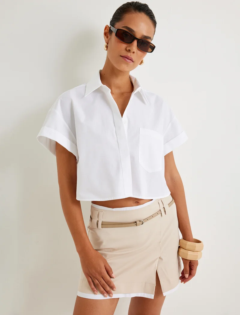 KOTON Mini A Form Skirt
