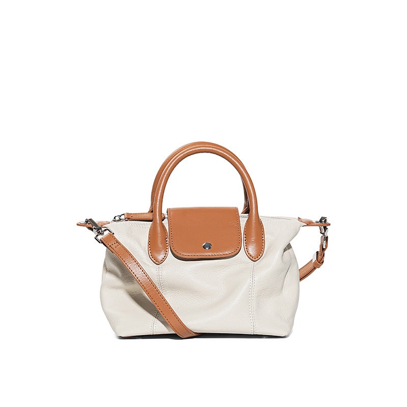 Genuine Leather Dumpling Bag – High-End Fashionable Handbag for Women - Image 1