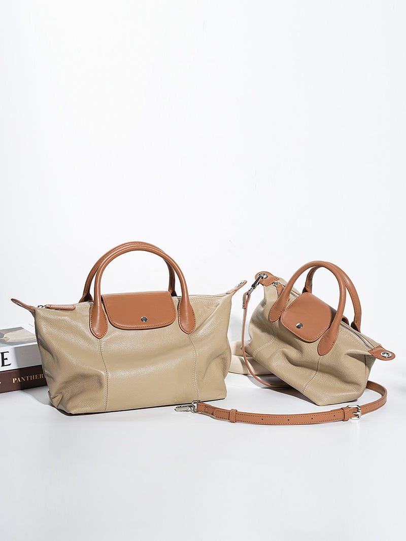 Genuine Leather Dumpling Bag – High-End Fashionable Handbag for Women - Image 3