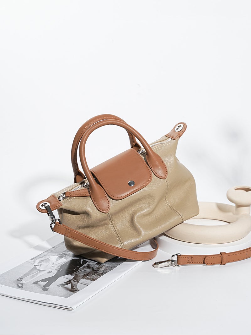 Genuine Leather Dumpling Bag – High-End Fashionable Handbag for Women - Image 2