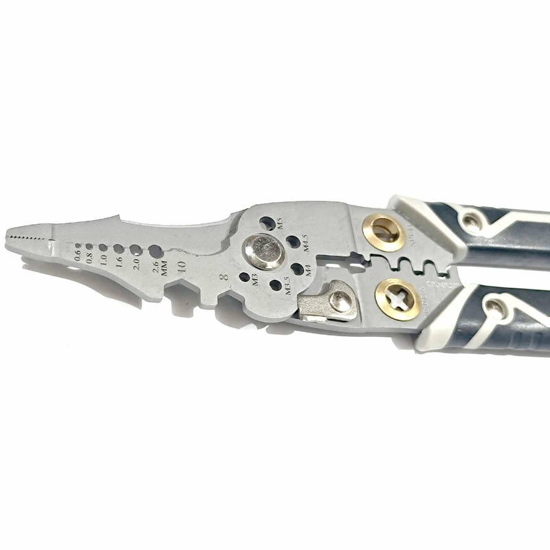 UPTODATETOOLS MultiFunction Wire Stripper Wire Cutter Wire Crimper 1022 AWG Carbon Steel NonSlip Handle - Image 5