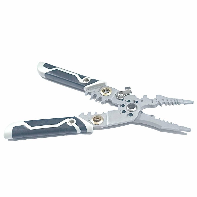 UPTODATETOOLS MultiFunction Wire Stripper Wire Cutter Wire Crimper 1022 AWG Carbon Steel NonSlip Handle - Image 3