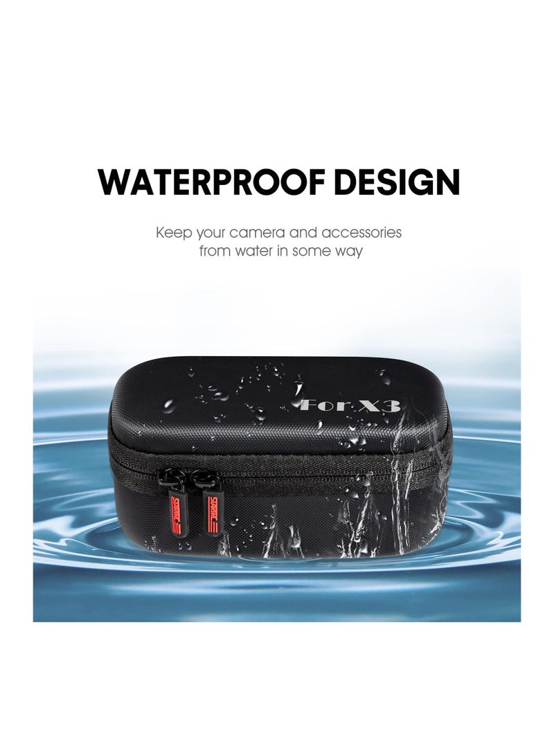 Carry Case for Insta360 X3, Waterproof Carrying Protective Travel Insta 360 X3 One - Image 4