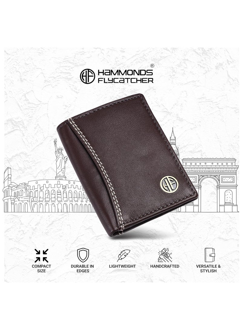 HAMMONDS FLYCATCHER Leather Credit Card Holder Wallet for Man & Women with Currency Slot, RFID Protected ATM Card Wallet for Men 6 Slots, Gift for Men, Father, Husband, Boyfriend - Image 3