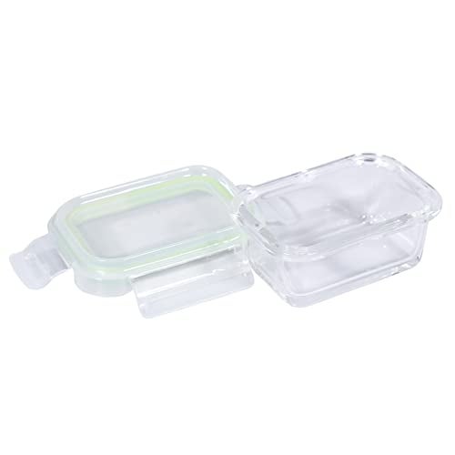Jaypee Plus Klaro Rectangle 150ML Glass Storange Container Transparent (Pack of 1) - Image 4