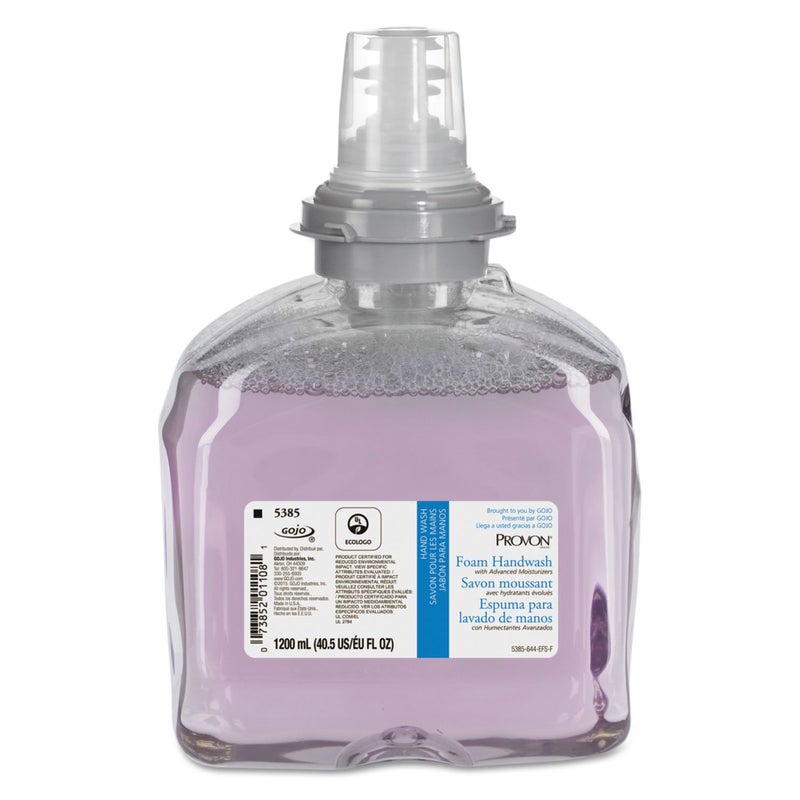 PROVON 538502 Foam Handwash wAdvanced Moisturizers Cranberry 1200mL Refill 2Carton GOJ538502