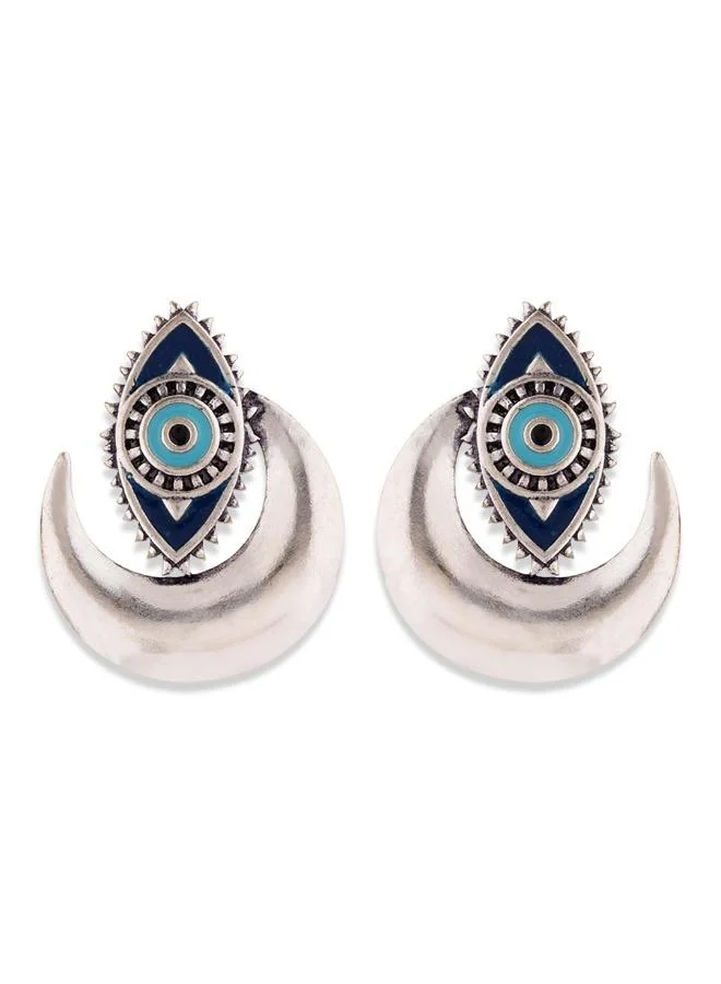 VOYLLA Evil Eyes Crescent Earrings