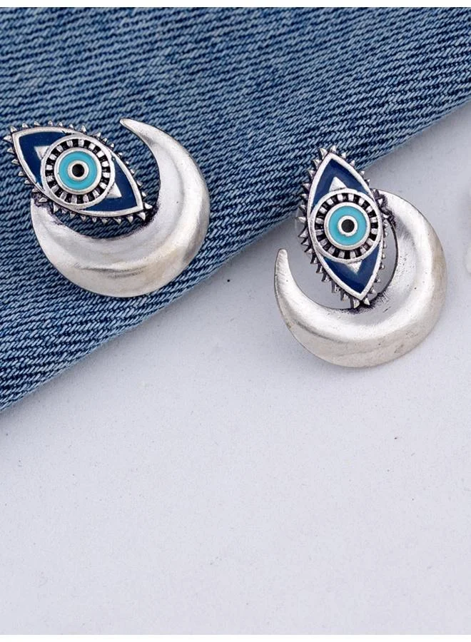 VOYLLA Evil Eyes Crescent Earrings