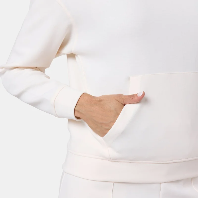 Sun And Sand Sports White Women's Interlock Hoodie for Women | Best Price UAE