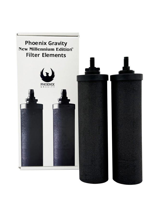 Berkey Phoenix Gravity New Millennium Edition Filter Elements (Set of 2) - NMCL Endorsed Replacement in Lieu of Black Berkey Elements BB9-2 - Image 1