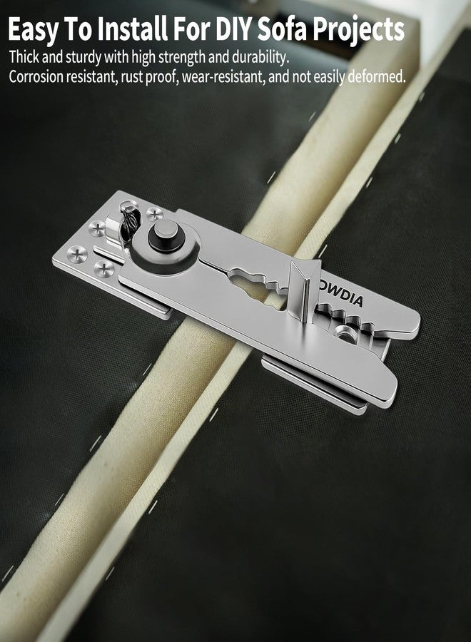 HOWDIA 6 Pack Sectional Couch Connector Screws, Heavy Duty Sofa Connectors for Sectionals, Couch Clamps to Make Sectional Stay, Multi-Card Design Furniture Connectors - Image 3