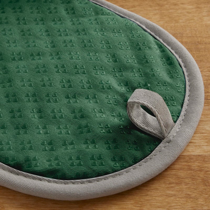 KitchenAid Asteroid Pot Holder 2-Pack Set  Pebbled Palm Green  6.5""x10"" - Image 2