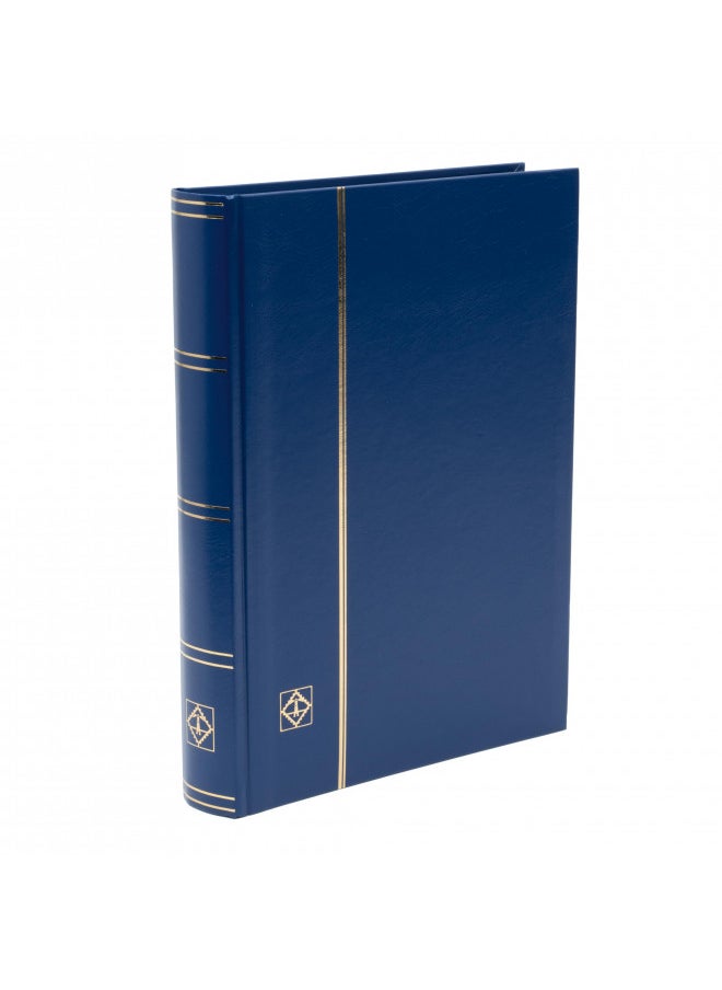 Lighthouse Lighthouse Hardcover Stamp Album Stockbook With 64 Black Pages, Blue, LS4/32  - Image 1