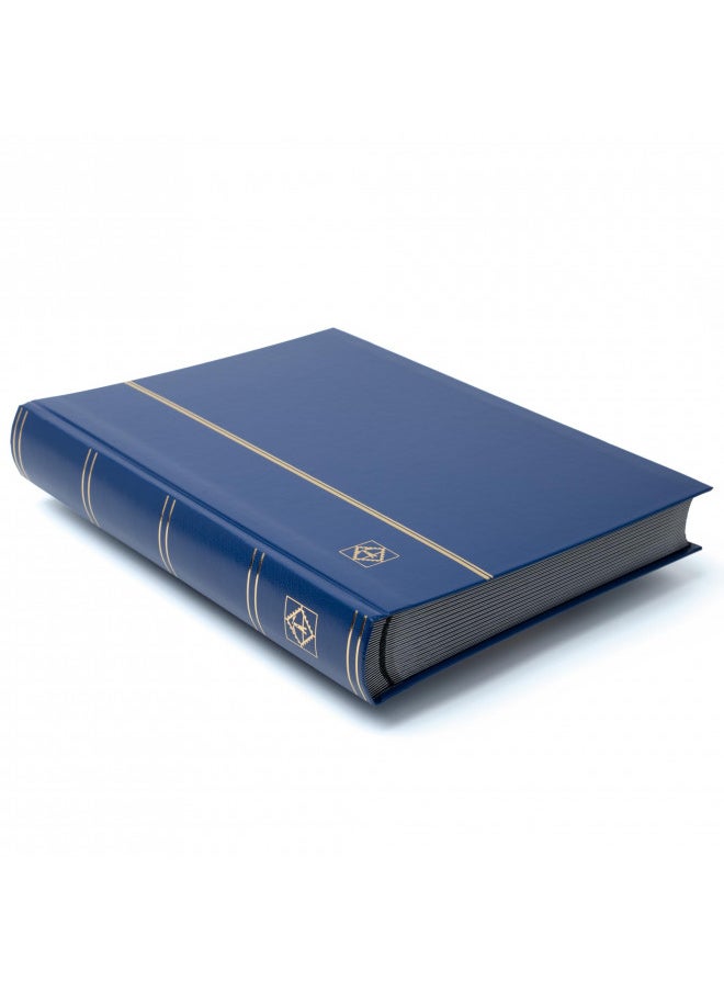 Lighthouse Lighthouse Hardcover Stamp Album Stockbook With 64 Black Pages, Blue, LS4/32  - Image 5