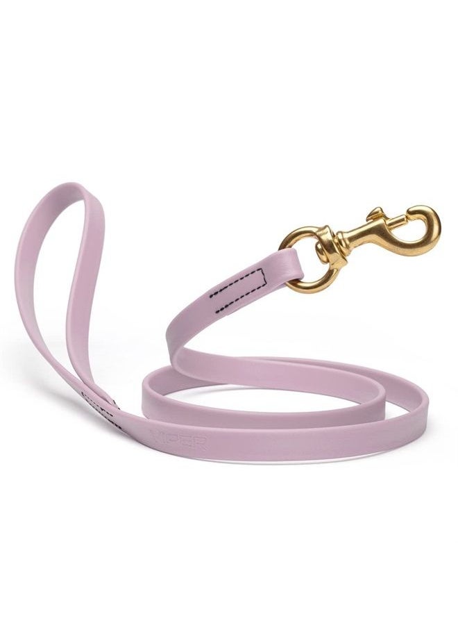 Viper Biothane K9 Working Dog Leash Waterproof Lead for Tracking Training Schutzhund Odor-Proof Long Line with Solid Brass Snap for Puppy Medium and Large Dogs 6ft, Pastel Purple  - Image 1
