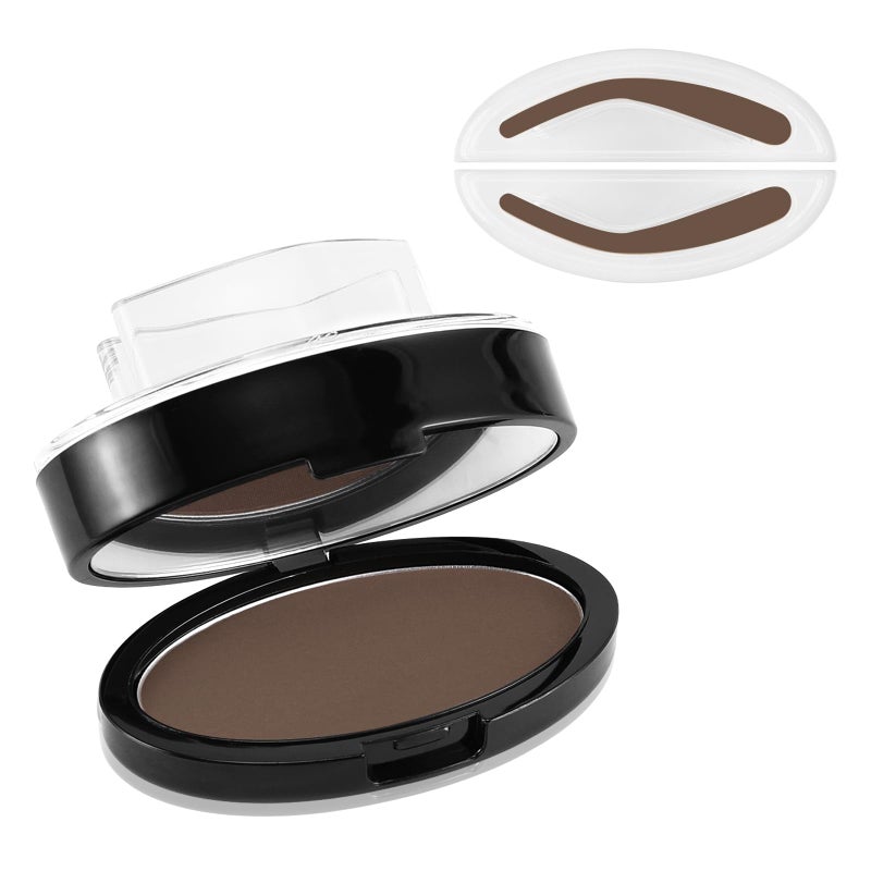 Boobeen Eyebrow Seal Stamp Powder - Waterproof 3 Seconds Eye Make Up Nature Coloring Kit - Creates Natural Looking Brows for Makeup Beginners - Image 1