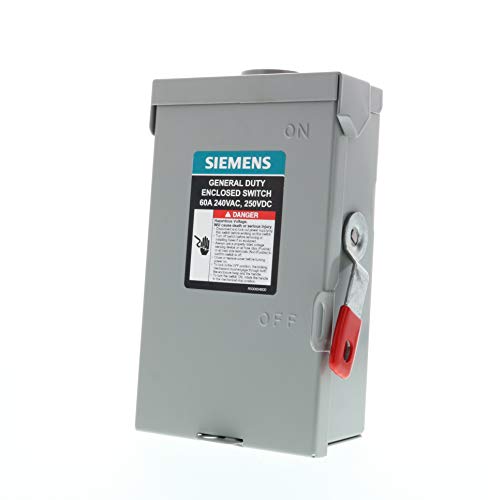 SIEMENS مفتاح أمان خارجي غير قابل للانصهار SIEMENS 2P 60A 240V للاستخدام العام - Image 1