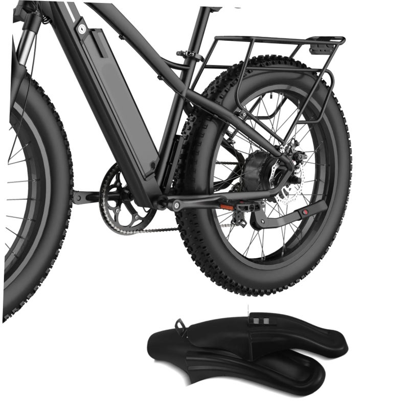 Mountain Bike Fenders Front and Rear Mudguard Set Black - Image 5