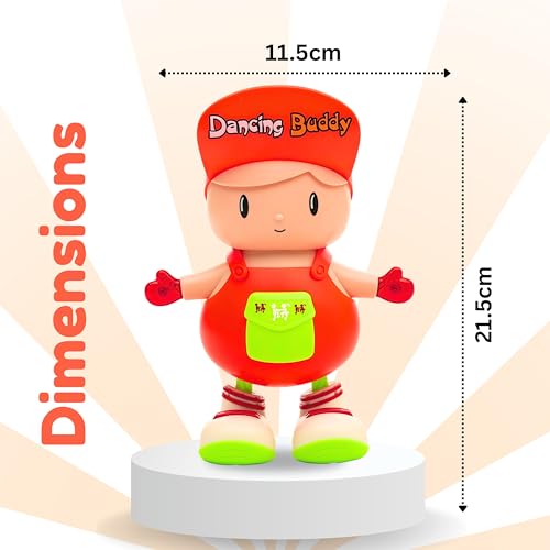 Gooyo GY-3049 Dancing Buddy Toy with Vibrant Light Effect & Musical Sound | Best Dancing & Musical Toy for Kids | Dancing Boy Toy | Assorted | 3xAA Battery (Not Included) - Image 5