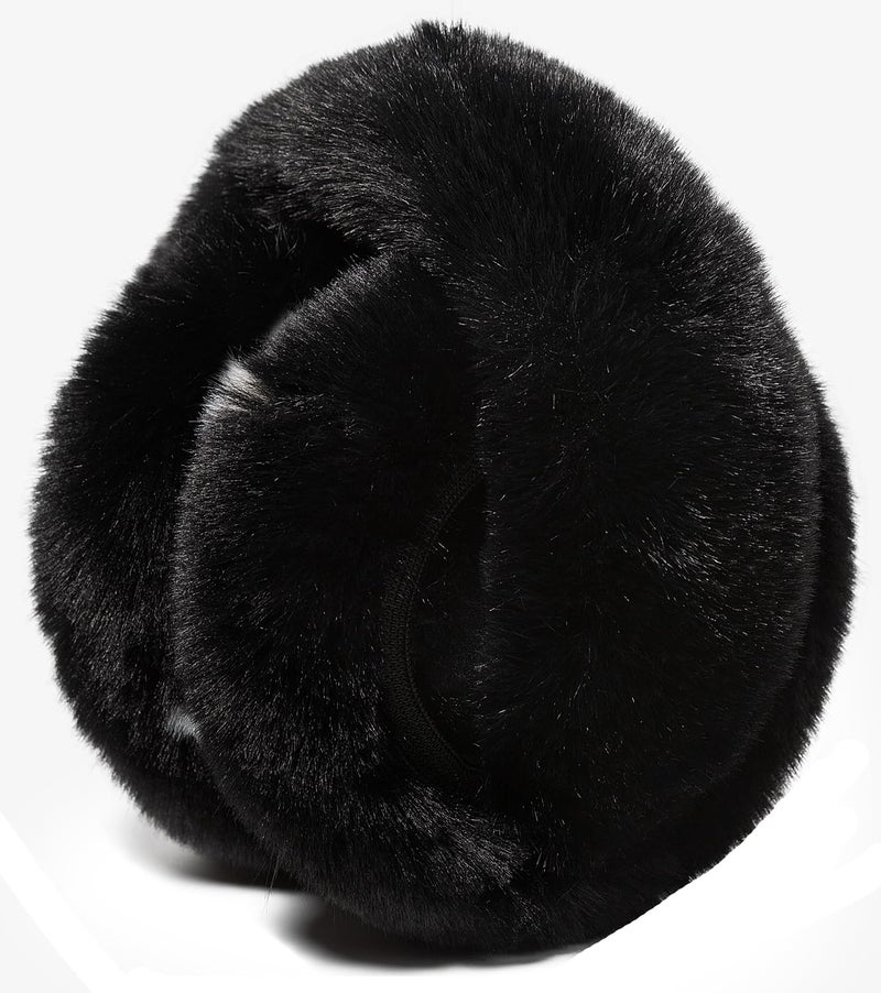 Bagkeak Fuzzy Earmuffs for Women Girls Foldable Trendy Star Pattern Ear Covers Plush Headband Outdoor Windproof Cute Ear Warmers - Image 5