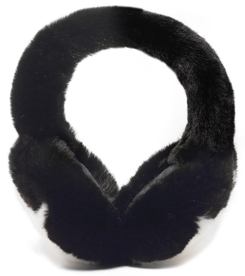 Bagkeak Fuzzy Earmuffs for Women Girls Foldable Trendy Star Pattern Ear Covers Plush Headband Outdoor Windproof Cute Ear Warmers - Image 4